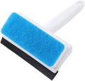 Double-Sided Cleaning Brush And Wiper Sponge Cleaner for Shower Doors Bathroom Windows Glass Door Washbasin Kitchen Mirror and Car Glass. 