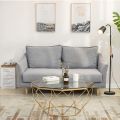 Modern Octagonal Tempered Glass Coffee Table - Wooden Center Table, Cocktail Table with Unique Octagon Shape. 