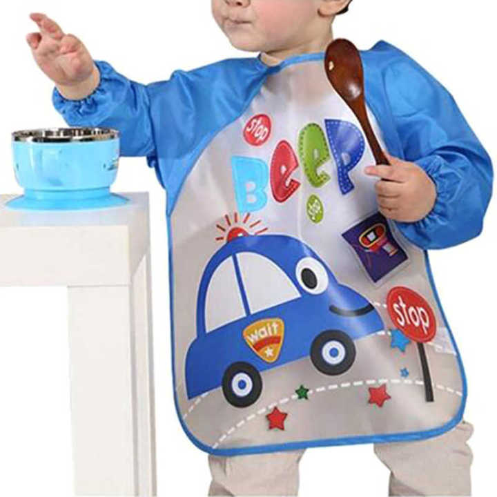 Baby%20Bibs%20Waterproof%20Kid%20Eating%20Clothing%20Children's%20Long%20Sleeves%20Feeding%20Smock%20Bib%20Baby%20Apron%20Bibs%20-%20Image%203