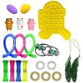 NYT 25Pcs/30Pcs Creative Adults Fidget Toy Set Cheap Sensory Fidget Toys Pack Children Squishy Sensory Antistress Relief Figet Toys. 