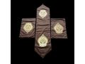 3Pcs Luxury Velvet Laser Cut Table Runner Mat Set. 