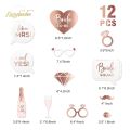 Set Of 12 Team Bride Props Bridesmaid, Bride To Be Unique Photography Photo Booth, Bridal Shower Props Set 12 Pcs. 