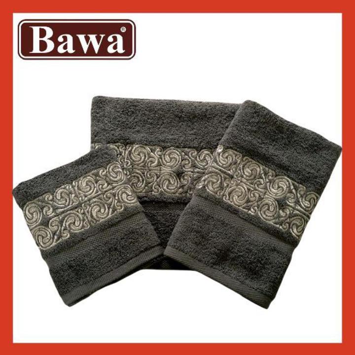 Bawa Bridal Bath Towels Gift Set Random in 19 Colors Unique Embroidery Wedding Set Of 3 Antique Design#5 Luxury Soft Lint Proof 100% Cotton Multi Colors