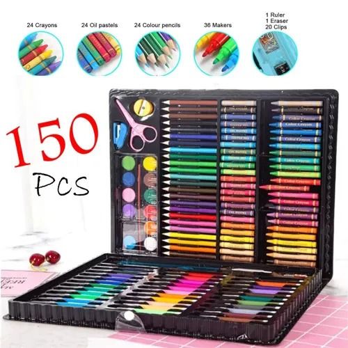 Kids Coloring Kit & Art Kit Complete Painting & Drawing Set with Color ...