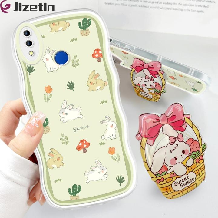Jizetin for Realme Pro Back Cover Free Pop Socket Flower