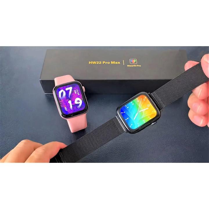 Smartwatch HW22 Max waterproof Factory OEM Customized fitness heart rate sport health monitoring Android Smart Watch NOTE random color will be delivered