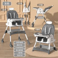 Fantastic-Kids-Toys Baby High Chair & Toy Bar  Newborn Feeding Chair  Removable & Adjustable Double Meal Tray with Reclined E560-618-518. 