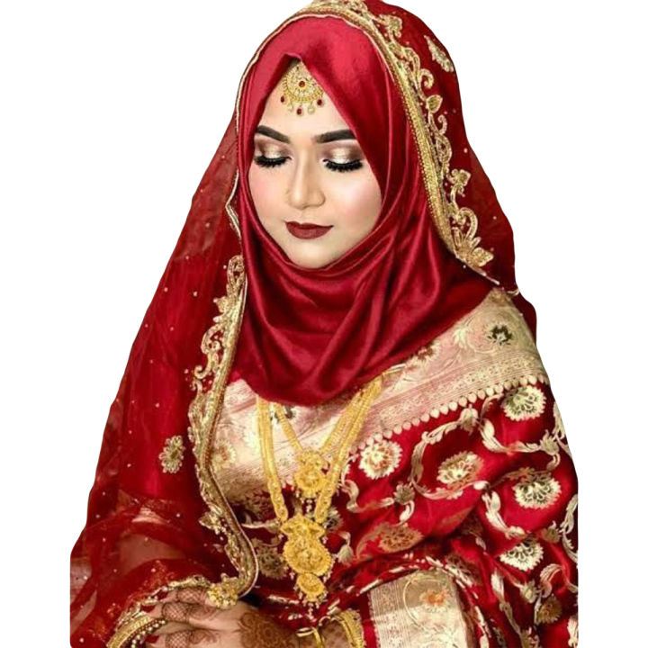 Exclusive Bridal Formal Chiffon Shines Hijab