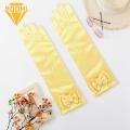 Princess Dress Gloves 1 Pair Kids Performance Gloves Satin Flower Girls Princess Style Cosplay Gloves Flower Girl Gloves. 