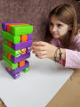 Chad Valley Wobbly Worms Game 24 Blocks Multicolor. 