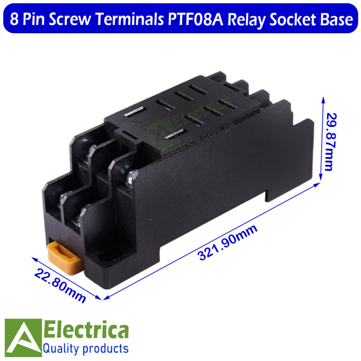 1%20pcs%20of%208%20Pin%20Screw%20Terminals%20PTF08A%20Relay%20Socket%20Base%20for%2012v%20/%20220V%20Relay%20by%20Electrica%20-%20Image%203