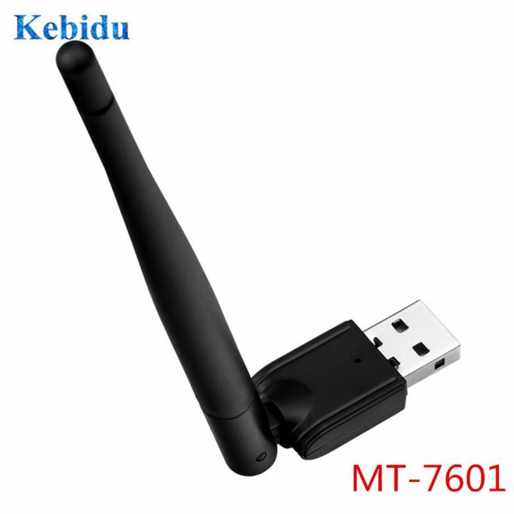 KEBIDU Ralink MT-7601 USB WiFi Wireless Antenna LAN Adapter Network Card 150Mbps PC LAN Wi-Fi Receiver Dongle 802.11b/g/n
