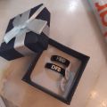 CUSTOMIZE 2 BLACK NAME RING (PERFECT GIFT TO SEND YOUR WIFE , HUSBAND , FIANCE OR ANY ONE). 