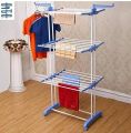 New Three Layers Clothes Drying Stand Rack Heavy Duty Double Pole Foldable Cloth Dryer Clothes Drying Stand. 