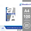 Double A - A4 Size Paper 100gm Ream - 200 Sheets - Imported - Printing Paper. 