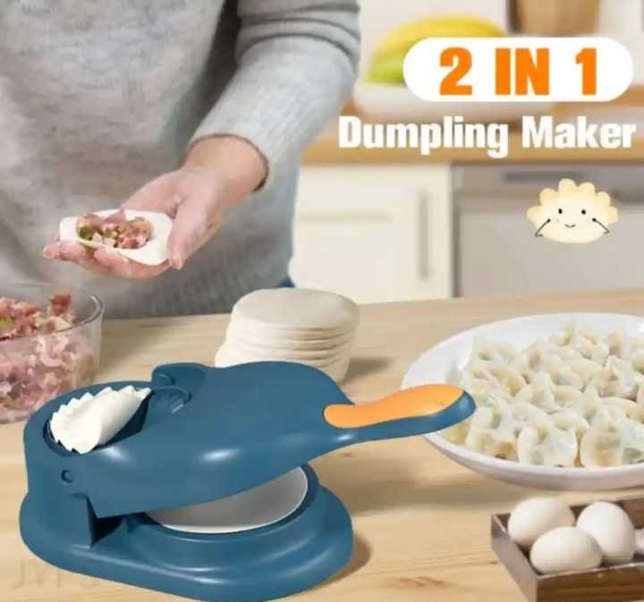 2 in 1 Dumpling Maker Machine - Make Delicious Dumplings, Ghughra, and Momos with Our Perfect Dumpling Machine for Gujiya Making and More