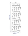 IKEA SKUBB Hanging shoe organiser w 16 pockets, dark grey. 