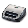 New Kenwood SMM02.000SI 3 in 1 Sandwich Maker (Sandwich, grill/griddle, waffle) - 750W - Black&Steel. 