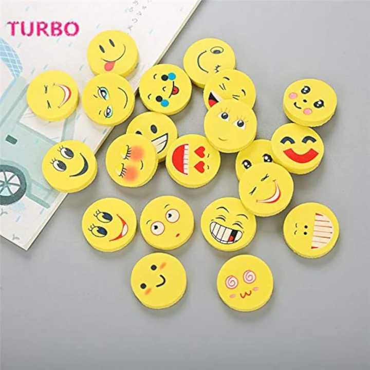 Smiley%20Face%20Eraser%20Cartoon%20Eraser%204/20/36%20pcs%20-%20Image%203