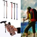 Folding Cane Foldable, Adjustable, Lightweight Aluminum Offset Walking Cane Collapsible Walking Stick|. 