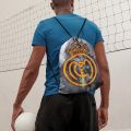 Traverse  Real Madrid Drawstring Bags For Girls / Bags For Kids / Bags For Boys with Quality strings- Digitally printed by on strong polyester fabric Bags hand bag for girls bags for girls. 