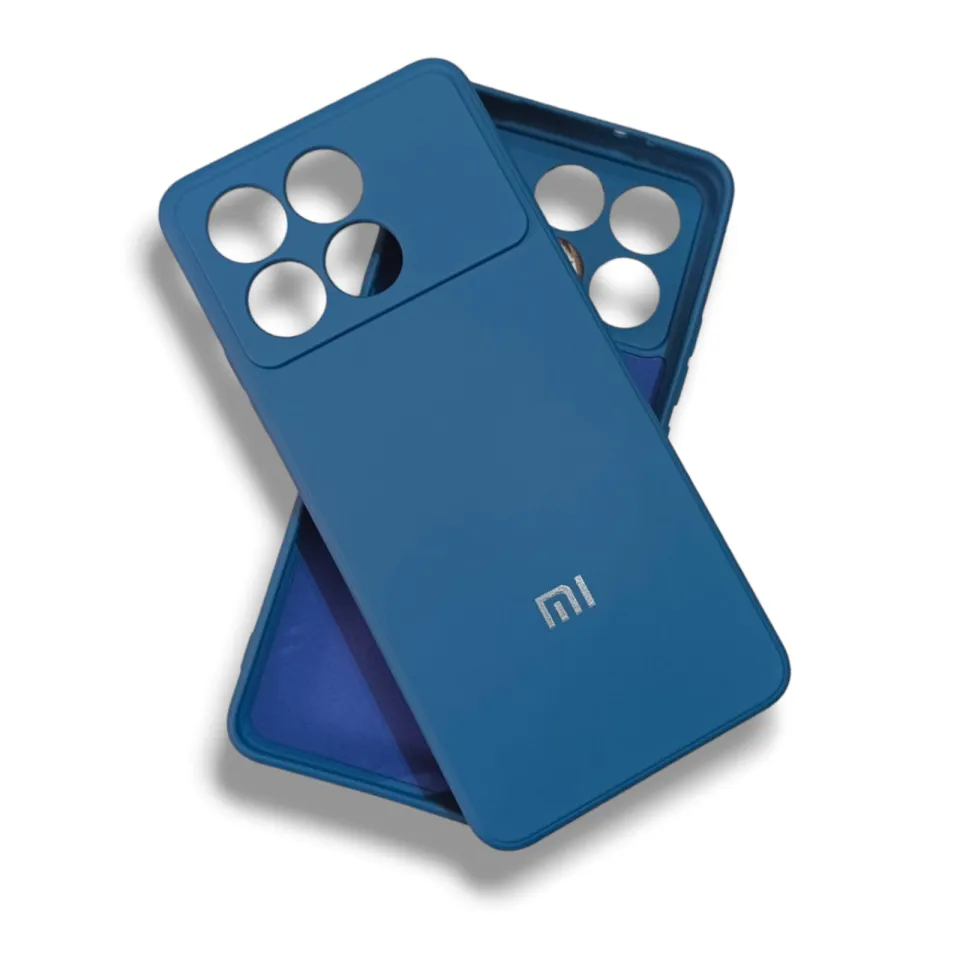 Cover Morbida TPU Per Xiaomi Poco F6 Pro 5G - Interno In Fibra Di Velluto, Airbag Antishock Angoli, Antiscivolo, Blu Scuro - 4