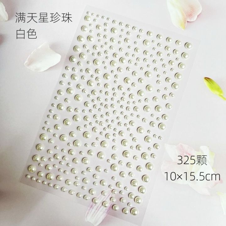 Hair Pearls Sticker On Self Adhesives Pearls Sticher Face Pearl Sticker For Hairs 3mm,4mm,5mm,6mm