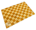 Dining Table Mat Wood, Corson Wood Placemat and Coaster Mat 12 x 18 inch QS Bedding. 