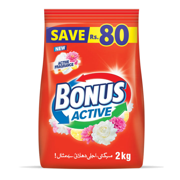 Bonus Active 2kg - Detergent Washing Powder
