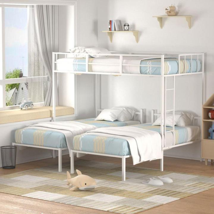 Bunk Bed Over Two Single Beds / Double Dacker Bed on 2 Twin Size