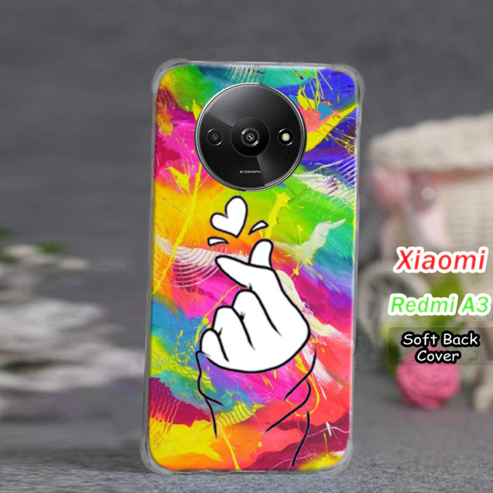 Xiaomi Redmi A3 Back Cover - Ladies Love Floral Art Soft Case