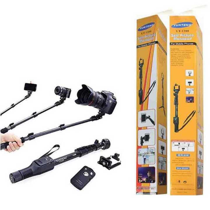 YUNTENG YT-1288 Bluetooth Selfie Stick | Extendable Monopod for Mobile Phones & Cameras | Wireless Remote Shutter | Adjustable Handheld Tripod | 360° Rotating Holder | Aluminum Alloy | "Sell Price only First 10 Orders" 999 +++ === !!!! @@@ ### $$$ %%% &&&