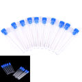10pcs 15x100mm Clear Plastic Test Tubes Hard Plastic Test Tube With Wing Plug. 