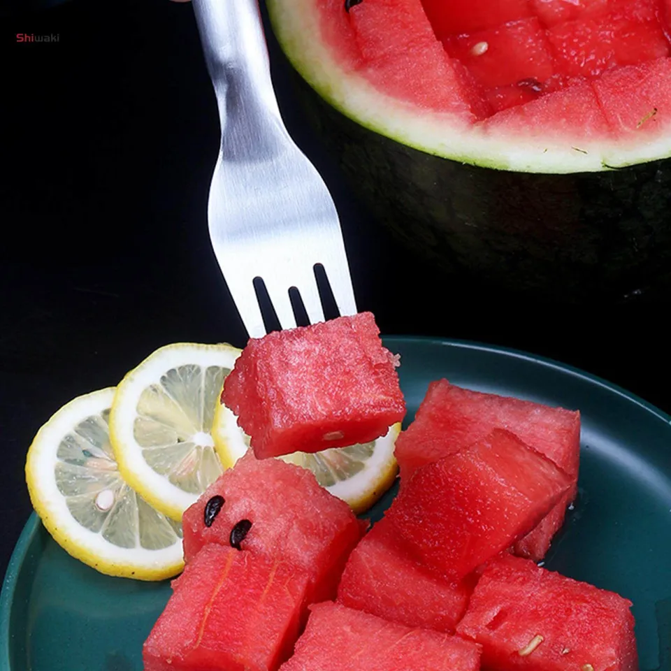 Windmill Fruit Cutter Melon Spoon Stainless Steel Watermelon Knife Slicer Fruit