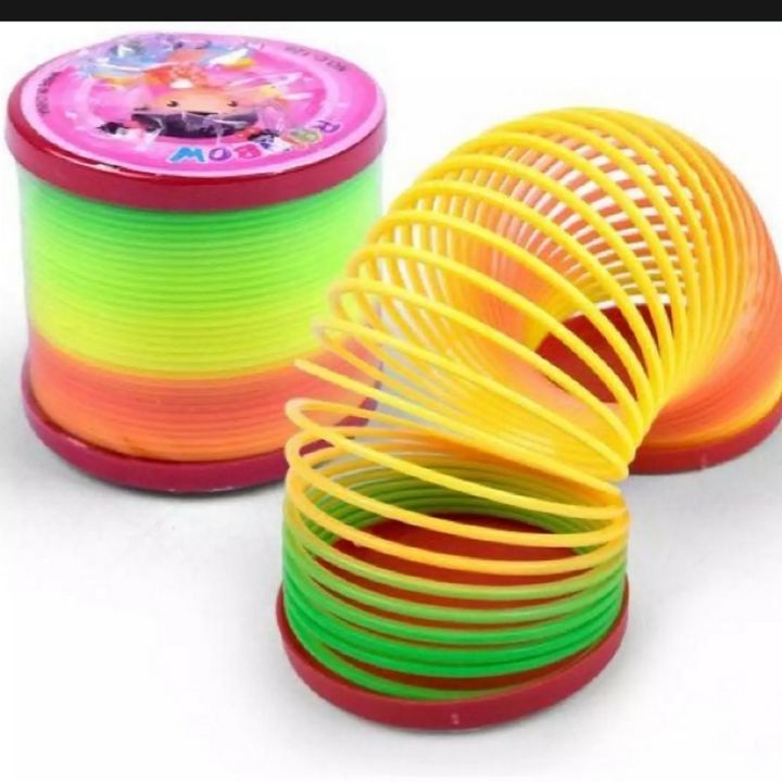 Kids Rainbow Slinky Toy For Kids and Toddlers - W10900
