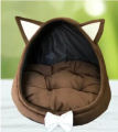 Bow Pet House Velvet Soft Cat Cushion - New Style Cat House With Ears Premium Quality Cat Bed. 