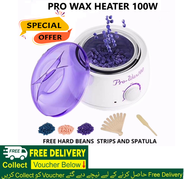 Pro Wax Professional Hair Removal Hot Wax Pot with Wood Poles - Elegant ...