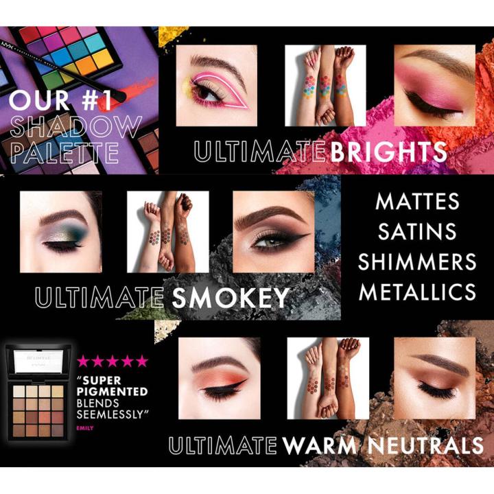 NYX Professional Makeup - Cosmetics Ultimate Eyeshadow Palette 02 Cool Neutrals
