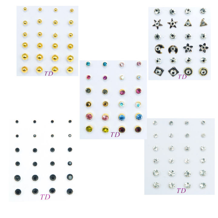 Pack Of 12 - Earrings Tops Fashion Women trendy stylish girls Earring