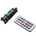 Dc 5V/12V Bluetooth 5.0 Audio Decoder d Audio Module Usb Aux Sd Fm  Lossless Mp3/Wma/Wav/Flac/Ape Decoder d Module, Colors Screen Display(Black). 