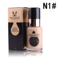 Natural Foundation Waterproof Moisturizing Oil Free Full Coverage Deep Whitener Liquid Foundation 30Ml. 