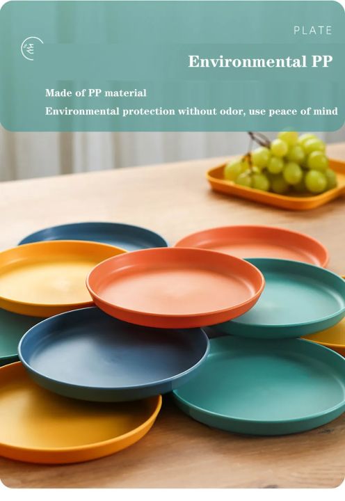 Square%20Plastic%20Dinner%20Plate%20Set%20(Set%20of%2010%20Pcs)%20Colorful%20Snacks%20/%20Breakfast%20Plate%20with%20Stand%20-%20Image%204