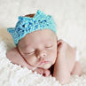 Cute Newborn Baby Girl Boy Crochet Crown Tiara Headband Knitted Headwear. 