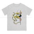 Marsupilami Blue Wall special tshirt Gaston Lagaffe comic casual polyester T shirt summer T-shirt for adult. 