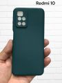 Redmi 10 New Soft Logo Matte Ultra-Slim Phone Case Back Cover. 