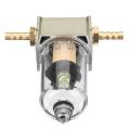 New Universal Engine Oil Catch Tank Reservoir Can Filter Replacement w/ 2 Connector Tube 6 mm. 