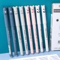 Cute Cartoon Erasable Gel Pen 0.35mm Black/Blue Ink Pen Student Stationery. 
