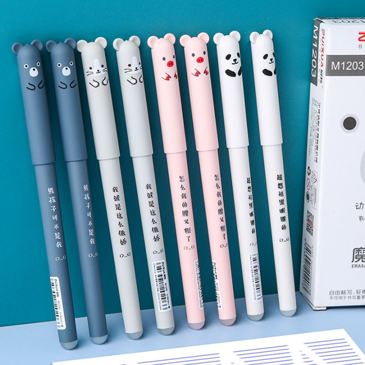 Cute%20Cartoon%20Erasable%20Gel%20Pen%200.35mm%20Black/Blue%20Ink%20Pen%20Student%20Stationery%20-%20Image%207