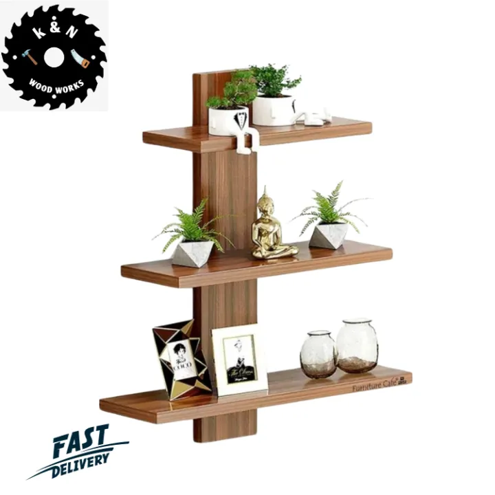 Sponky Wooden Wall Shelves for Living Room | Wall Shelf for Home Décor ...