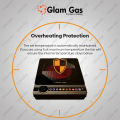 Glam Gas Energy-Saving Ceramic Cooktop with LED Display and Overheating Protection HOT GLOW-12. 